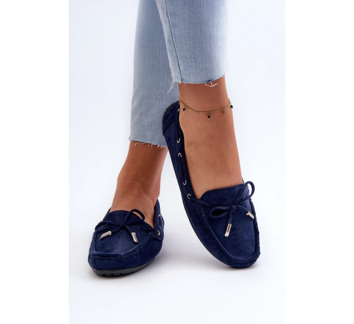 Dámské modré semišové mokasíny Si Passione Dámské modré semišové mokasíny Si Passione