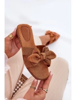 Ploché Dámské Pantofle S Mašlí Camel model 21688578 - Boto Ploché Dámské Pantofle S Mašlí Camel model 21688578 - Boto