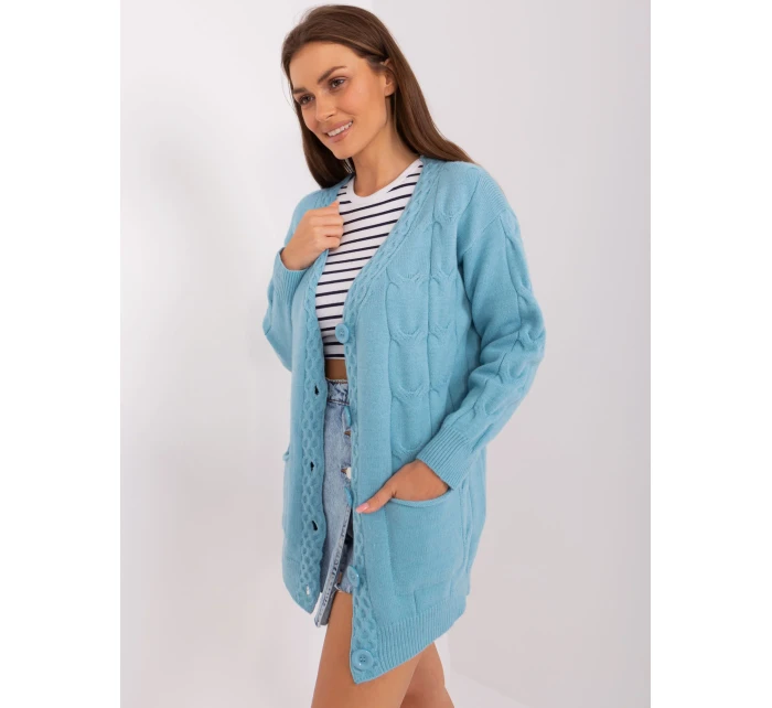 Sweter AT SW model 18884808 jasny niebieski - FPrice