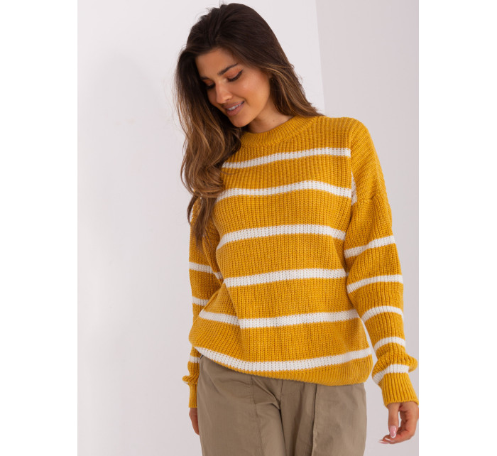 Sweter BA SW 8025.38P ciemny żółty