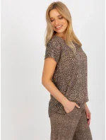 Halenka D73771R10978Q hnědá Halenka D73771R10978Q hnědá