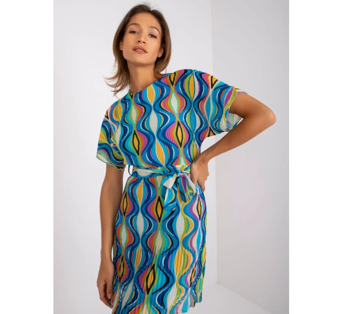 Dámské šaty-DHJ-SK-9651.51-modré