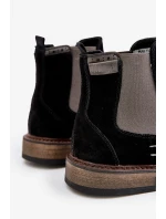 Semišové Kotníkové Boty Chelsea Pánské Big Star OO174154 Černé Semišové Kotníkové Boty Chelsea Pánské Big Star OO174154 Černé