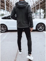 Pánská softshellová bunda s kapucí tmavě šedá Dstreet TX4475