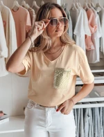 Dámské tričko TASTI peach FashionStreet RY2599