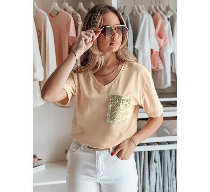 Dámské tričko TASTI peach FashionStreet RY2599