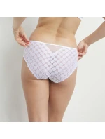 Dámské krajkované kalhotky DIM GENEROUS DOTTY BRIEF - DIM - bílá