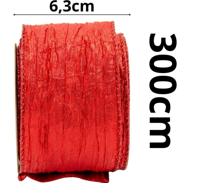 Krimpovaná páska 6,3 cm x 3 m červená