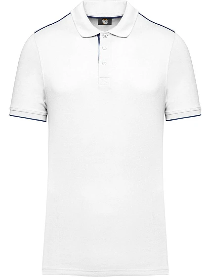 WK WK 270 Pánské pracovní piqué polo "Day-to-Day" 20.W270 white/navy WK WK 270 Pánské pracovní piqué polo "Day-to-Day" 20.W270 white/navy