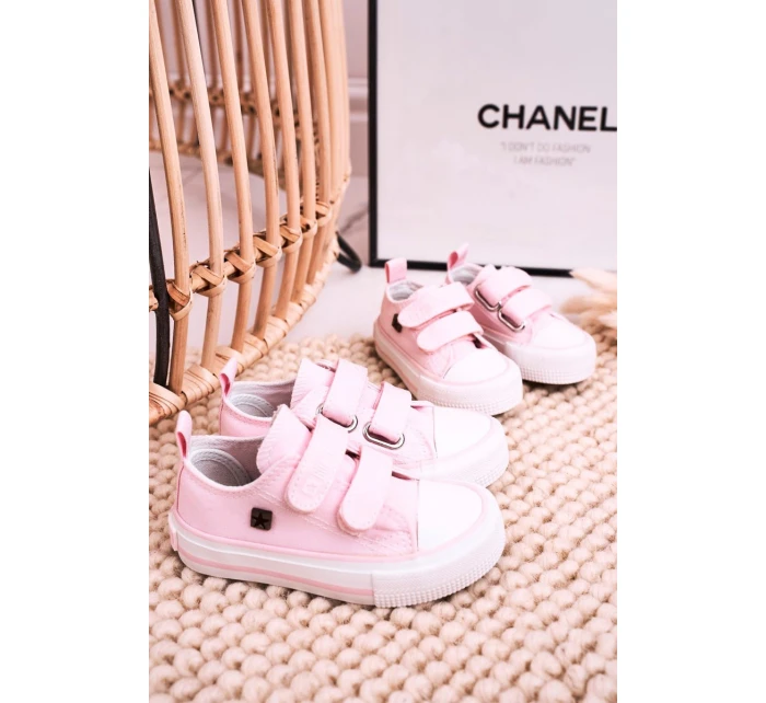 Dětské Tenisky Na Suchý Zip BIG STAR model 21545409 Růžové - Big Star Shoes Dětské Tenisky Na Suchý Zip BIG STAR model 21545409 Růžové - Big Star Shoes