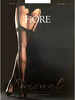 Dámské punčochy Diva O 4065 20 den černé -  Fiore