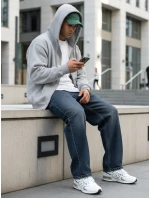 Pánské džíny baggy navy blue FashionStreet UX4480