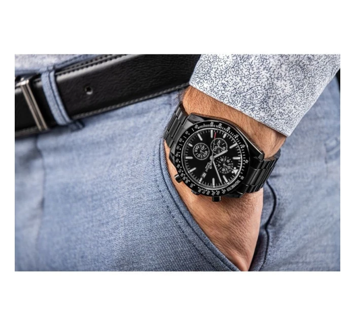 Pánské hodinky Giewont Chronograph Sapphire Black GW8720-B1 Pánské hodinky Giewont Chronograph Sapphire Black GW8720-B1