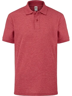 Fruit of the Loom Kids 65/35 Polo Dětské piqué polo 16.3417 vintage heather red