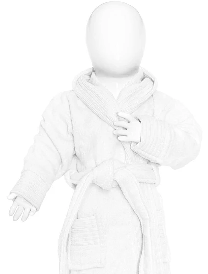 The One Towelling Baby Bathrobe Dětský župan 48.1007 white The One Towelling Baby Bathrobe Dětský župan 48.1007 white