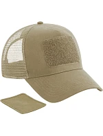Beechfield B 641 5 panelová kšiltovka "Removable Patch Trucker" 53.0641 desert sand
