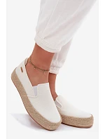 Dámské espadrilky na platformě Big Star model 22042771 Ecru - Big Star Shoes Dámské espadrilky na platformě Big Star model 22042771 Ecru - Big Star Shoes