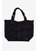 Černá kabelka z imitace semiše model 22111658 - Flora&Co