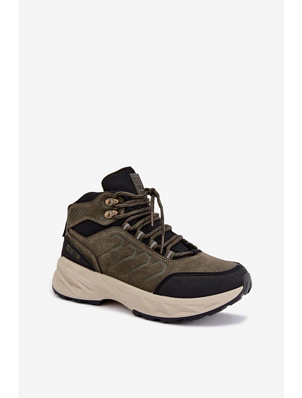 Dámské turistické boty Big Star model 22539837 tmavě zelené - Big Star Shoes Dámské turistické boty Big Star model 22539837 tmavě zelené - Big Star Shoes