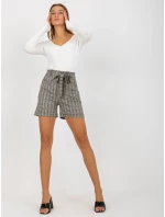 Dámské šortky LK SN  béžové a bílé model 17899865 - FPrice