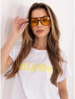 RV tričko TS A1206.84 bílá žlutá