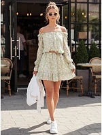 Španělské šaty KERVEN zelené FashionStreet EY2471 Španělské šaty KERVEN zelené FashionStreet EY2471