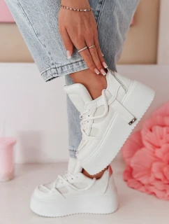 UPSOLE dámské tenisky na vysoké platformě bílé FashionStreet ZY0849