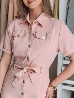 LOVE ME MIDI midi košilové šaty růžové FashionStreet EY2593 LOVE ME MIDI midi košilové šaty růžové FashionStreet EY2593