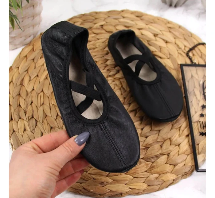 Dívčí kožené baleríny černé model 17296811 - Nazo Dívčí kožené baleríny černé model 17296811 - Nazo