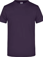 Daiber JN 02 Tričko z těžké bavlny 02.0002 aubergine
