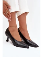 Lakované lodičky na jehle Černé Gavrielle Lakované lodičky na jehle Černé Gavrielle