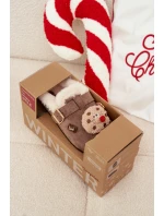 Dámské pantofle s ozdobami a přezkou vyhřívané kožešinou hnědé model 21772630 - Boto Dámské pantofle s ozdobami a přezkou vyhřívané kožešinou hnědé model 21772630 - Boto