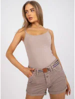 Šortky D63990Z62190K tmavě lila