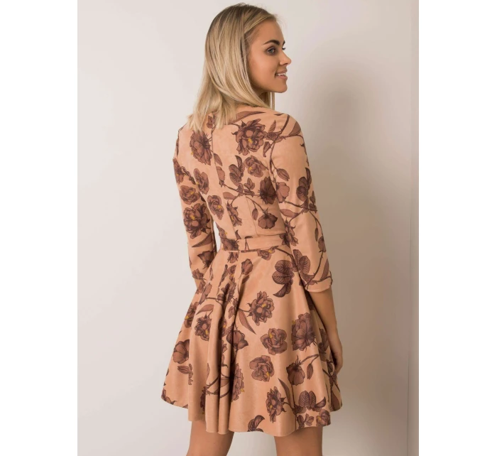 Šaty LK SK 508307.46P světle hnědá