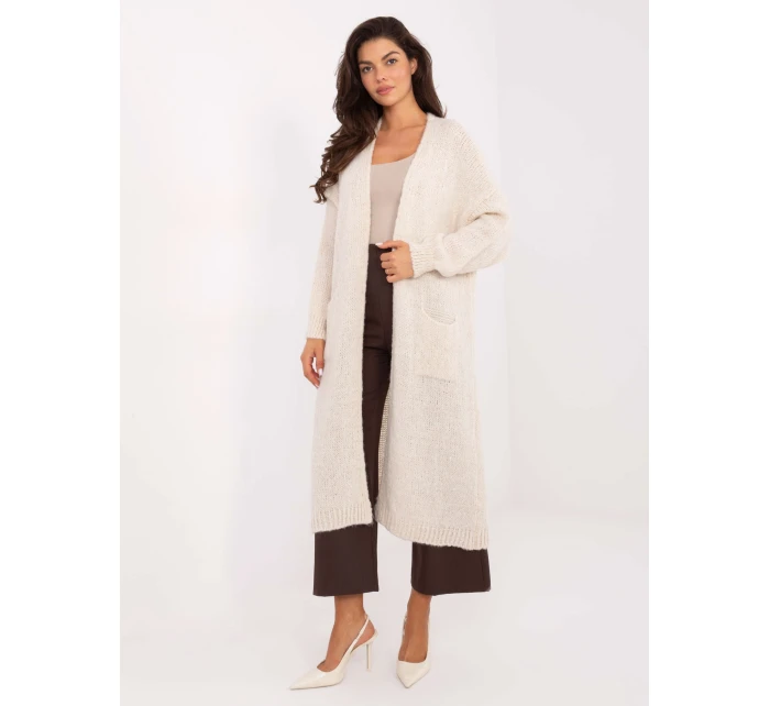 Sweter MI SW model 21393014 jasny beżowy - FPrice Sweter MI SW model 21393014 jasny beżowy - FPrice