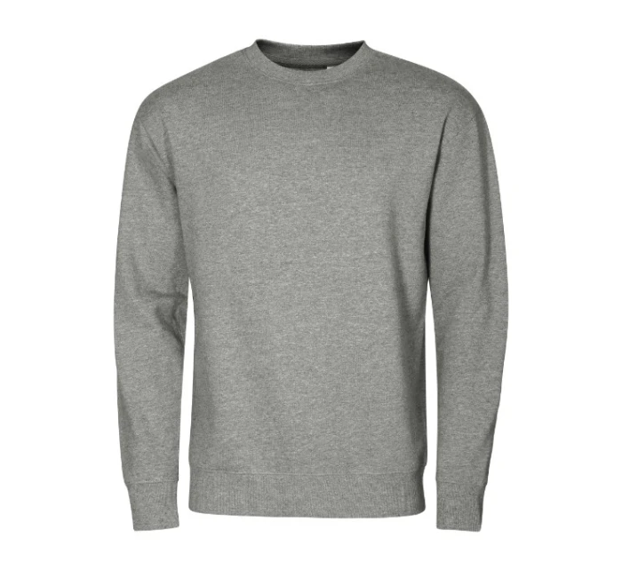 Crew mikina unisex tmavě šedý melír