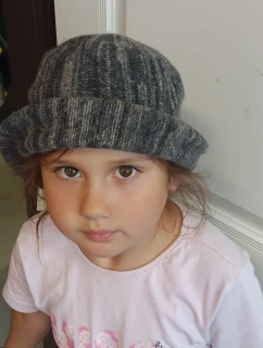 Dámský vlněný klobouček CZ17517-3 šedý melange - Art of Polo