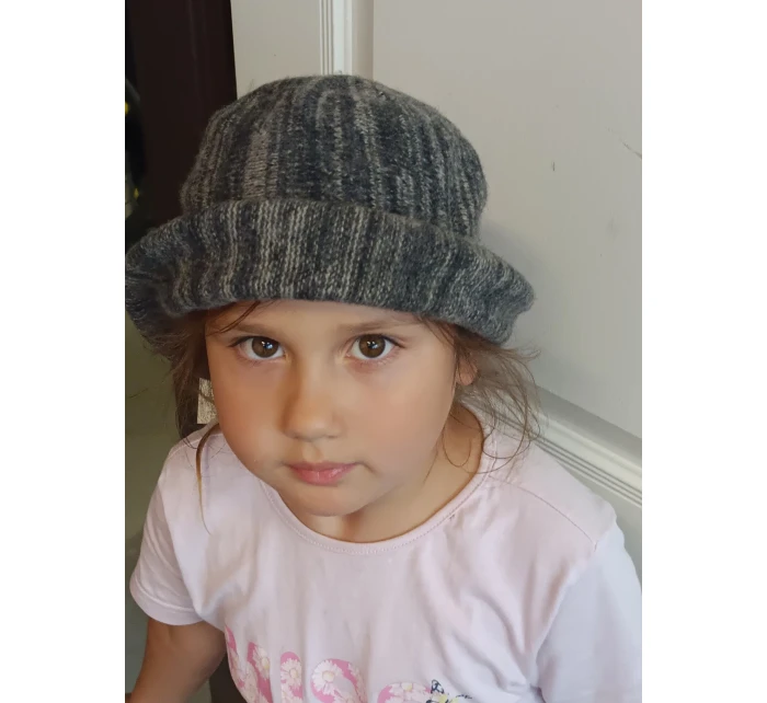 Dámský vlněný klobouček CZ17517-3 šedý melange - Art of Polo Dámský vlněný klobouček CZ17517-3 šedý melange - Art of Polo