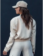 Dámská bunda bomber PRIEV béžová FashionStreet TY4306 Dámská bunda bomber PRIEV béžová FashionStreet TY4306