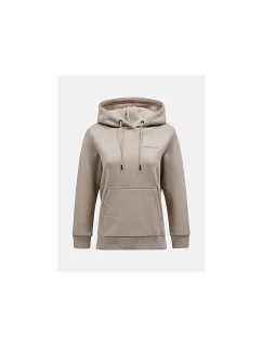 Mikina Peak Performance W Original Small Logo Hood Beige