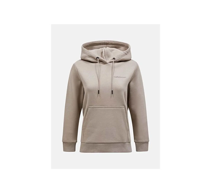 Mikina Peak Performance W Original Small Logo Hood Beige