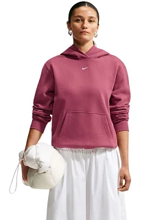 Dámská mikina Nike Studio Fleece Medium Weight, růžová, IM8100 654