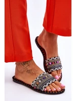 Dámské zdobené pantofle Černá model 21616573 - Boto