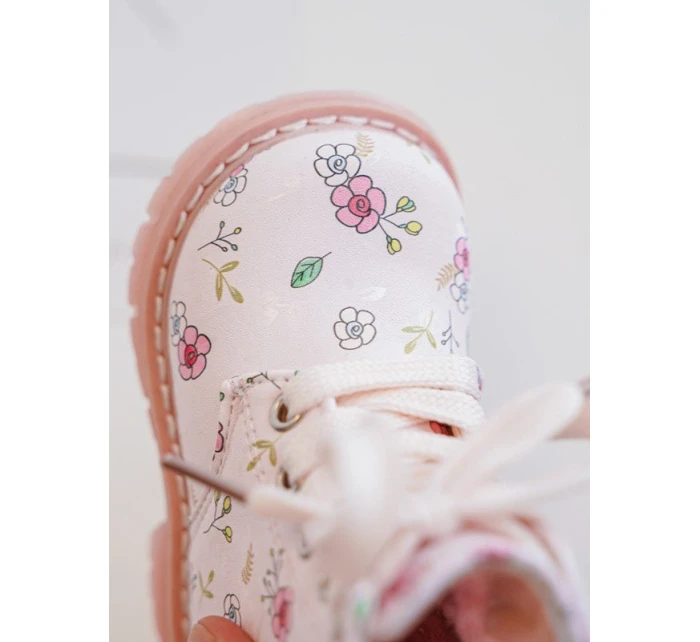 Dětské zateplené boty na zip Růžové model 21634773 - Boto Dětské zateplené boty na zip Růžové model 21634773 - Boto