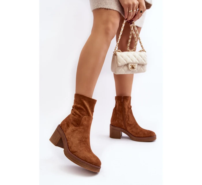 Dámské botky na podpatku Camel Argastis Dámské botky na podpatku Camel Argastis