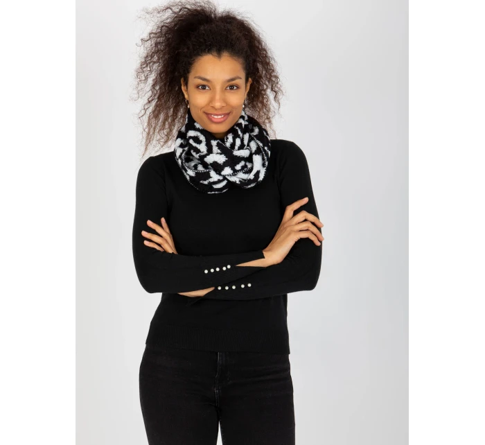 Tunelová šála AT KM ENEC B63 1.44P bílá a černá