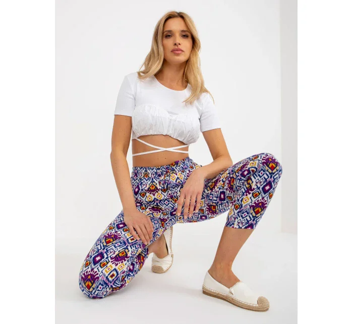 Kalhoty D73770M61869I fialové