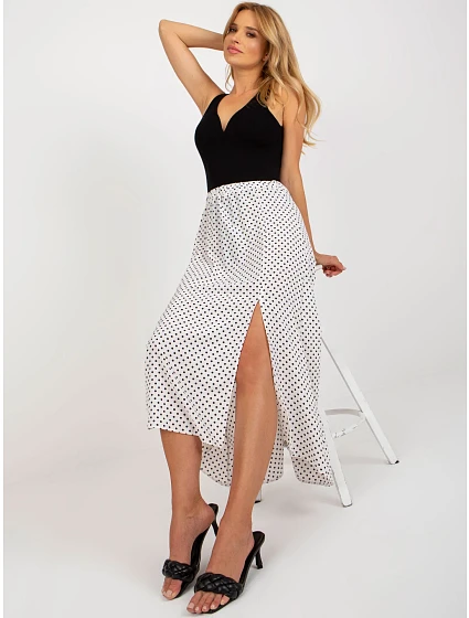 Spódnica WN SD biało granatowy model 18625318 - FPrice Spódnica WN SD biało granatowy model 18625318 - FPrice