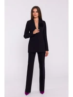 model 20502936 Květinové sako černé - STYLOVE model 20502936 Květinové sako černé - STYLOVE