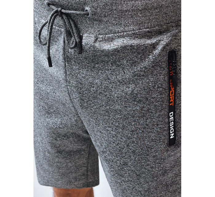 Pánské tmavě šedé teplákové šortky Dstreet model 21968848 - FashionStreet